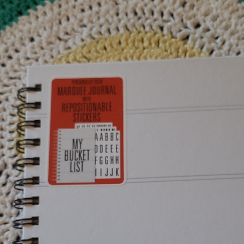 Marquee Journal with Stickers